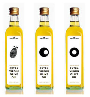 Etykiety na butelki oliwy