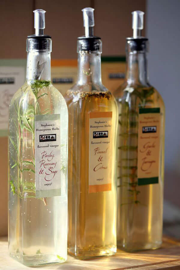 Prostokątne naklejki i etykiety na butelki do oliwy z oliwek