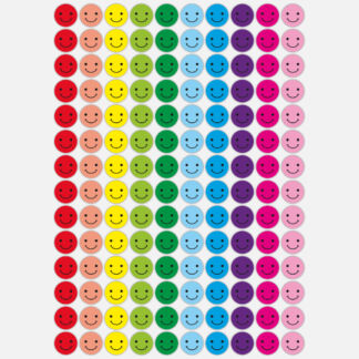 Naklejki motywacyjne kolorowe wesołe (12,5 mm, 560 szt.)